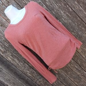 Victoria Secret Pink Waffle Knit Rushed Shirt